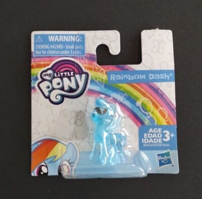 My Little Pony Rainbow Dash Mini Clear Figure 2  Collectible Toy Hasbro