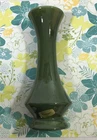 Vintage HAEGER Glossy Green 10" Bud Vase MCM
