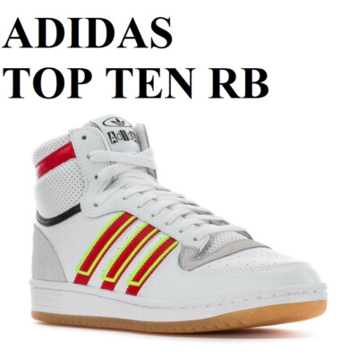 ADIDAS TOP TEN RB HI BASKETBALL TRAINER SNEAKER MEN SHOES WHITE/RED SIZE  NEW