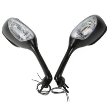 Rearview Mirrors w/ LED Turn Signal Fit For Suzuki GSXR600/GSXR750 2006-2024
