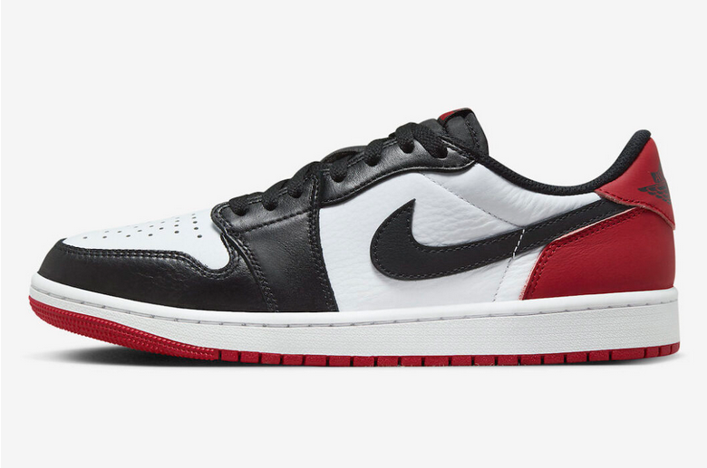 靴 NIKE Air Jordan 1 Low Black Toe Jordan 1 Low OG Black Toe Men's Sneakers | eBay