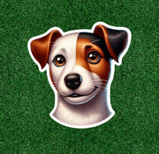 Cute Jack Russell Terrier dog vinyl sticker decal - many sizes available