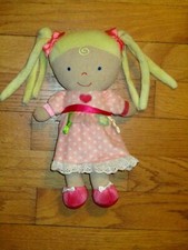 Kids Preferred Plush Pink Heart Pigtails Doll