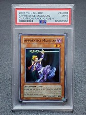 2007 Yugioh CP04-EN004 Apprentice Magician Super Rare PSA 9 Mint