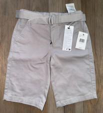 NWT Boys Guess Abel Stretch Flat Front Shorts Mountain Grey A928 Size 8