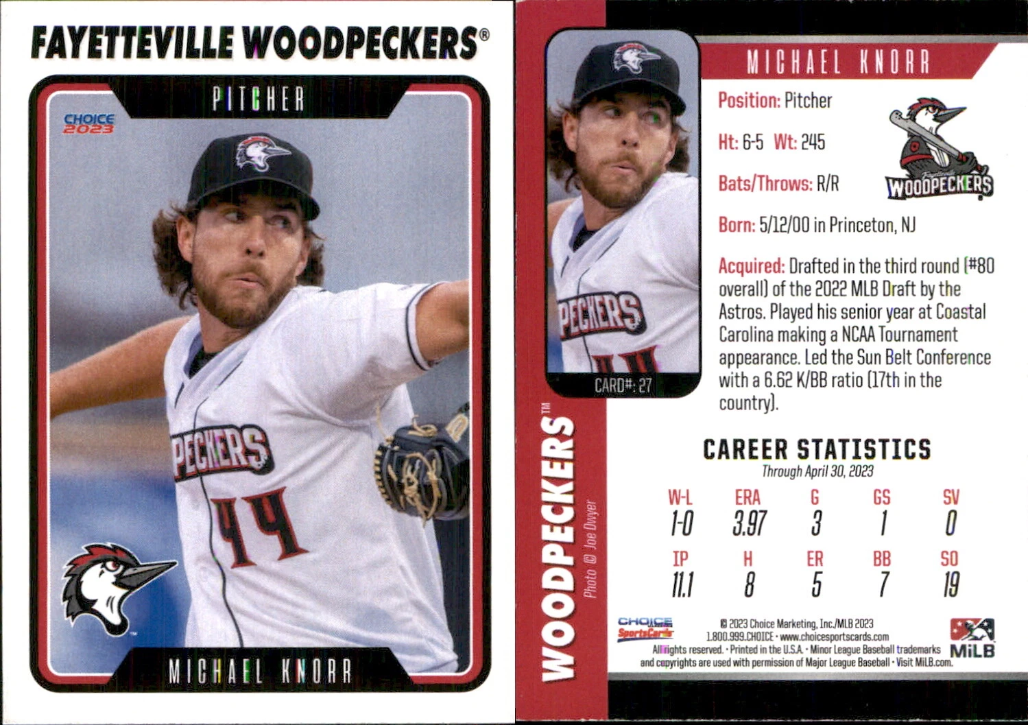 Michael Knorr trading card