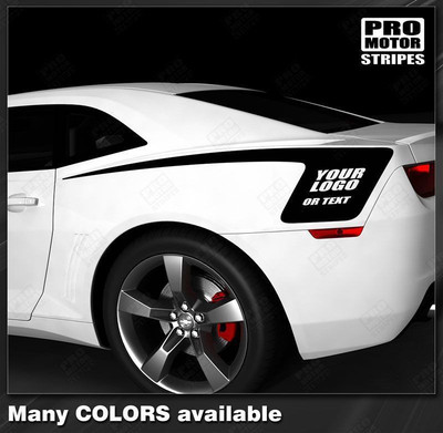 Chevrolet Camaro 2010-2015 Rear Quarter Side Stripes Decals (Choose ...