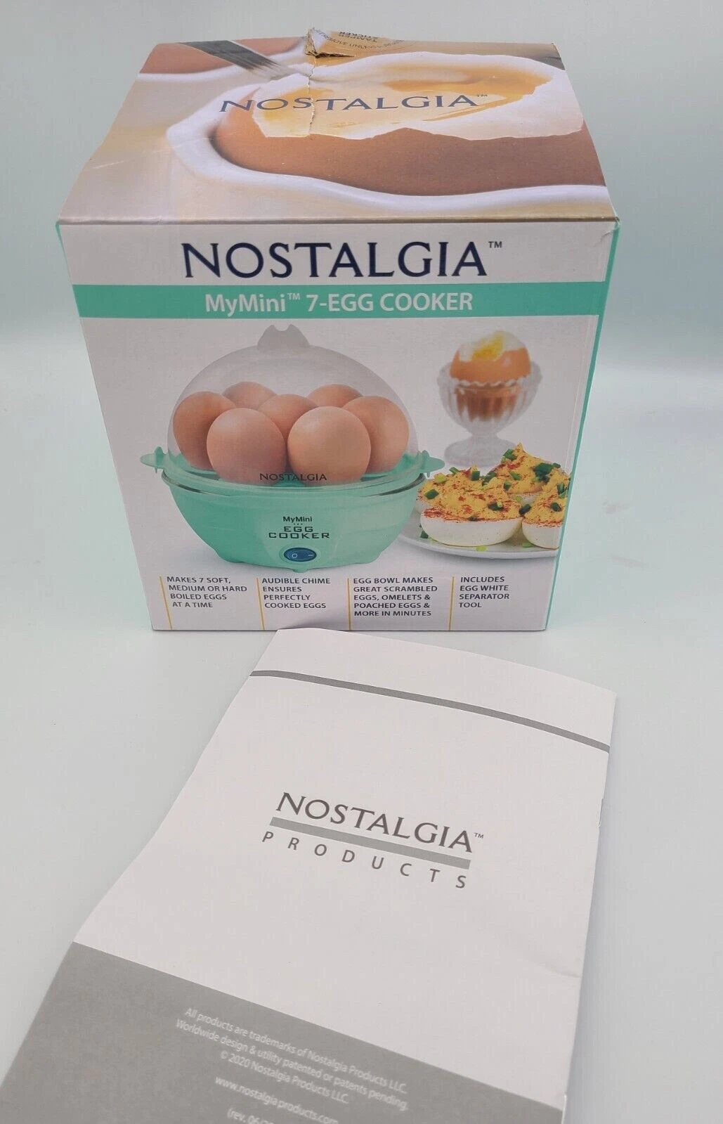 Nostalgia My Mini 7-Egg Cooker Electric Egg Separator Tool, New