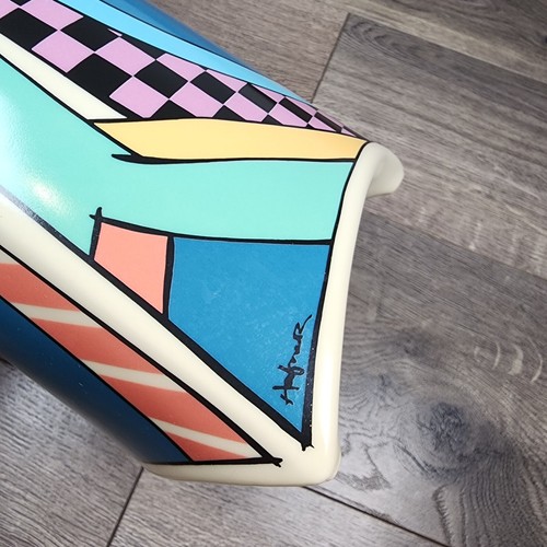 Vintage Rosenthal Studio Line Germany Dorothy Hafner Flash Triangular Vase 9.25" - Picture 8 of 14