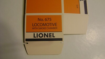 Lionel  675 Locomotive  Licensed Reproduction Box w/corrugated insert