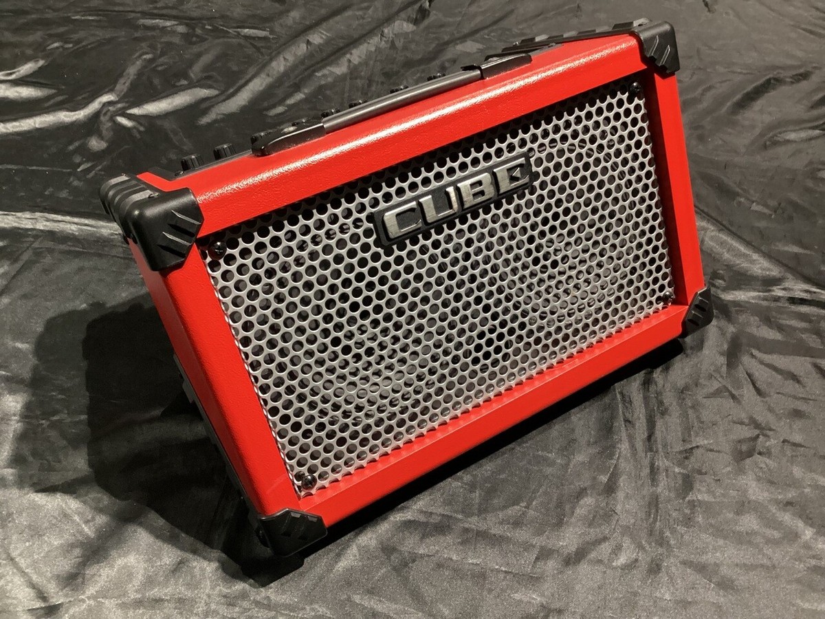 ROLAND Cube Street Red Battery Powered Stereo Combo Amplifier w