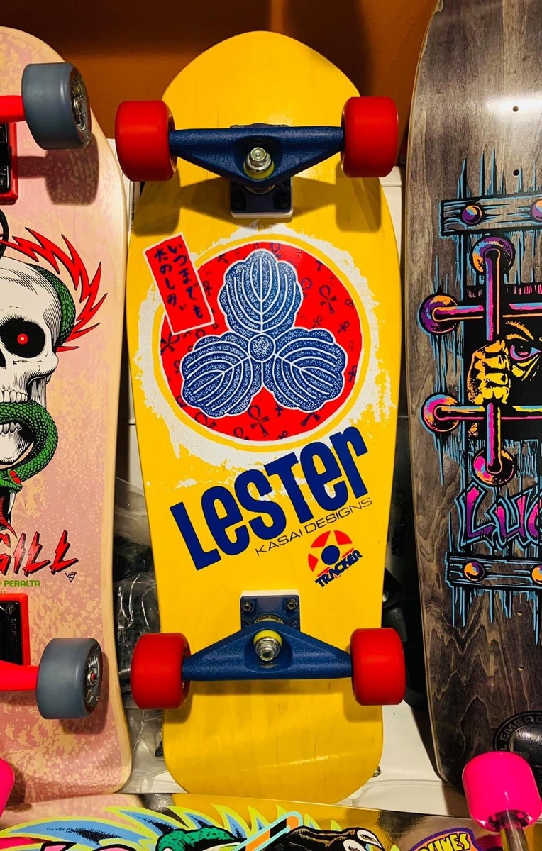 TRACKER LESTER KASAI yellow dip OAK LEAF Skateboard no alva TRACKER LESTER KASAI yellow dip OAK LEAF Skateboard no alva