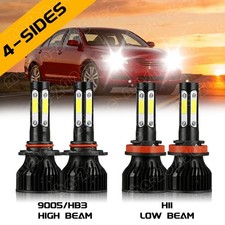 4-sides Bulbs For Toyota Camry 2007-2017 Led Headlight Kit Combo High Low Beam 4-sides Bulbs For Toyota Camry 2007-2017 Led Headlight Kit Combo High Low Beam