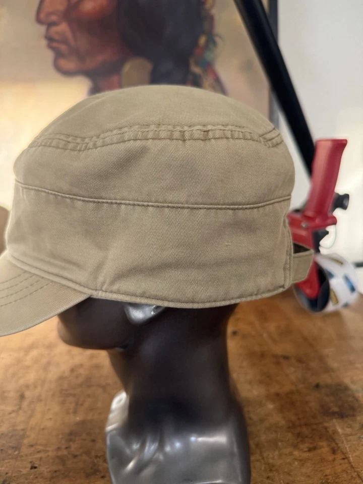 Sombrero Militar John Varvatos Ajustable De Colección Color Verde Desteñido  Foto 2 de 4