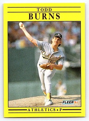 1991 Fleer - Todd Burns #4