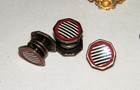 Antique Vtg Lot MENS JEWELRY~CUFF LINKS~TIE BARS Art Deco Guilloche~Swan Marks — photo 8