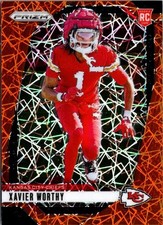 Xavier Worthy [Orange Lazer] #399 Prices | 2024 Panini Prizm