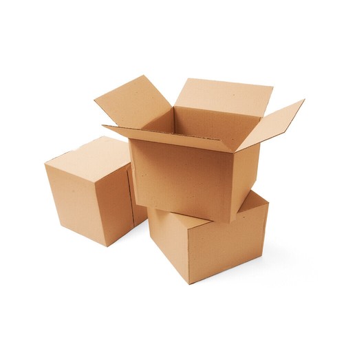 50 12x4x4 Kraft Brown Corrugated Shipping Boxes 32 ECT Single-Wall New - 第 2/4 張圖片
