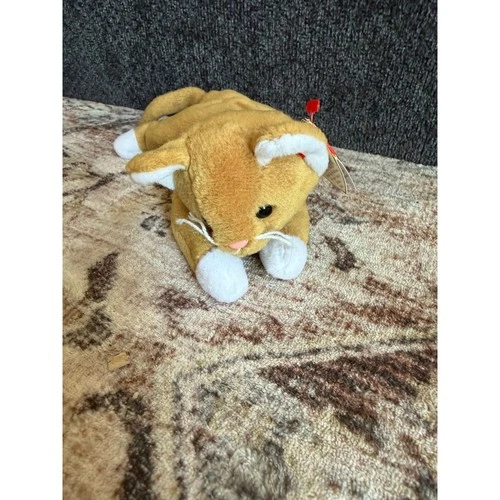 Ty Beanie Baby Nip the Gold Cat 1994 Vintage Plush Toy Style 4003 PVC Pellets