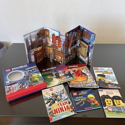 Lego Book Bundle Set & Activity Play Pop Up Scene