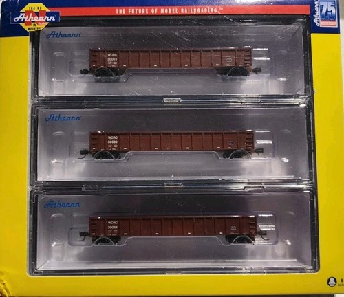 Góndola Mill Athearn escala N 52' Washington Central #30009, 30044, 30063 | Zustand: New