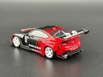 Modellino Pop Race 1/64 Toyota GR86 Pandem ADVAN – Nero/rosso – 640228 - Foto 5