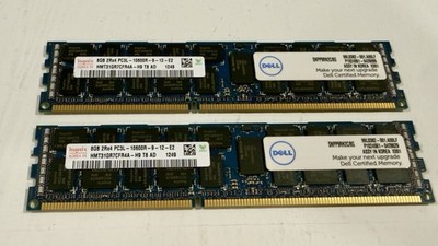 Dell SK Hynix 16GB 2Rx4 PC3L-10600R ECC Reg RDIMM 1.35V DDR3 SNPP9RN2C Memory