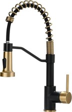Black Gold Kitchen Faucet Pull Down Sprayer Modern Faucet