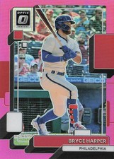 2022 Donruss Optic #200 Bryce Harper Pink Prizm Philadelphia Phillies