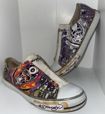 Vintage Y2K Ed Hardy unisex Laceless Slip On Sneakers women s Size 7 skull