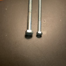 2   Hex Head 7” Lag Bolt Screws, One 5/8” And One 1/2”