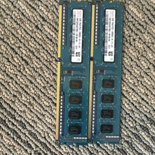 Hynix 4GB 2x2GB DDR3 SDRAM PC3-10600U 240-Pin DIMM HMT325U6CFR8C-H9