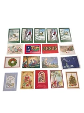 Vintage Christmas Card Collection Dayspring Sunshine Line Religious Themed Lot