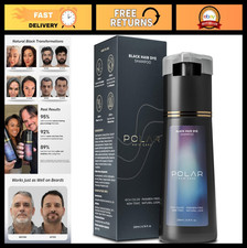 Jet Black Hair Dye Shampoo for Gray Hair | Co...