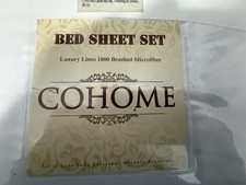 Bed Sheet Set 4 Piece Queen Size White