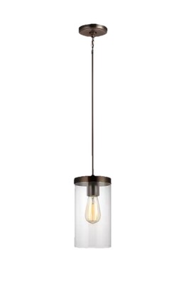 Sea Gull Lighting 6590301-778 Zire One Pendant Hanging Modern Light Fixture, ...