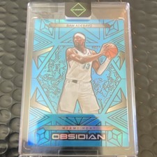 Panini Obsidian Bam Adebayo #140 Miami Heat Electric Etch Blue Flood SN /30
