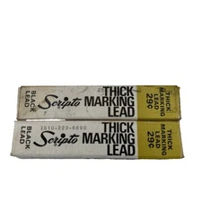 Scripto Thick Lead For Mechanical Pencils .120" Dia 2.75" Long Black Vintage 6