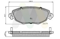 Motaquip Bremsbelagsatz Scheibenbremse LVXL650 FüR Ford Mondeo 3 B4Y Turnier BWY