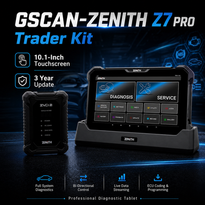 GSCAN-ZENITH Z7 PRO Trader Kit Touchscreen Diagnostic Tablet 10, 3