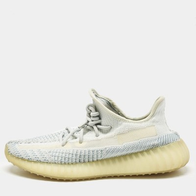 Yeezy x Adidas BlueWhite Knit Fabric Boost 350 V2 Cloud White NonReflective