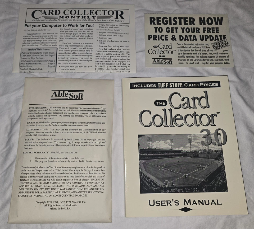 COMPLETE The Card Collector 3.0 BASEBALL Big Box Windows DOS 1994 TUFF STUFF 3.5 - Image 4 of 4