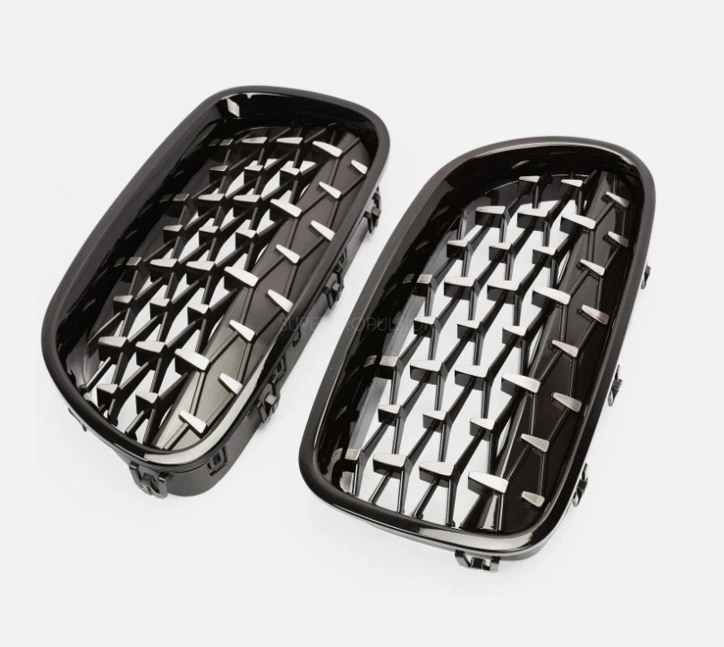 Fit 11-17 BMW F10 520 528 530 535 550 540 M5 Front Bumper Grill Diamond Grille - Изображение 4 из 4