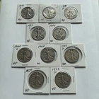 Walking Liberty Half Dollar Lot of 10 🇺🇸