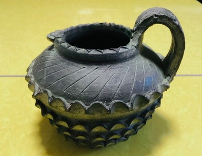 Vintage-MCM-Spanish- Brutalist Style -Pottery Pitcher-EXCELLENT - RARE