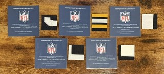 Lot of Jack Lambert Steelers Game Used Worn Jersey Patches Swatches NFL HOF