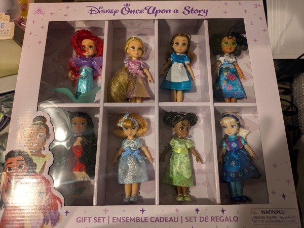 Disney Store Once Upon a Story Collection 8 Mini Doll Gift Set 5"Toy Princess 