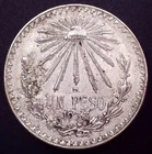1933 Mexico Un Peso Silver — photo from another recent sale