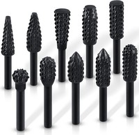 10 StüCk Holzraspel Raspel Set Feilen Holz Bohrer FräSer Set Bohrmaschine S