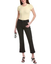 Staud X Wrangler The Cropped Black Bootcut Jean Women's